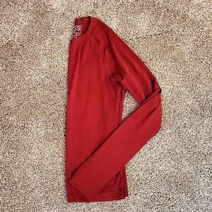 Burgundy FIGS underscrub longsleeve